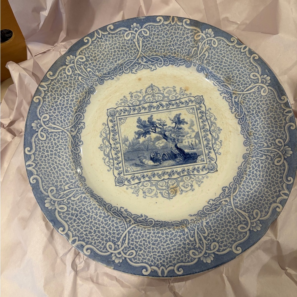 Antique Gipsy Staffordshire Plate